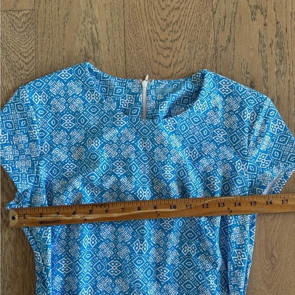 J. McLaughlin Dress Medium Blue White - Picture 4 of 4